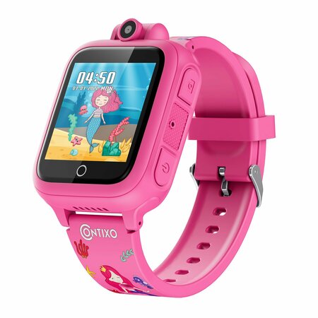 CONTIXO KW1 Smart Watch for Kids with Educational Games, HD Touch Screen, Camera & MP3 Music Player, Pink KW1-Pink